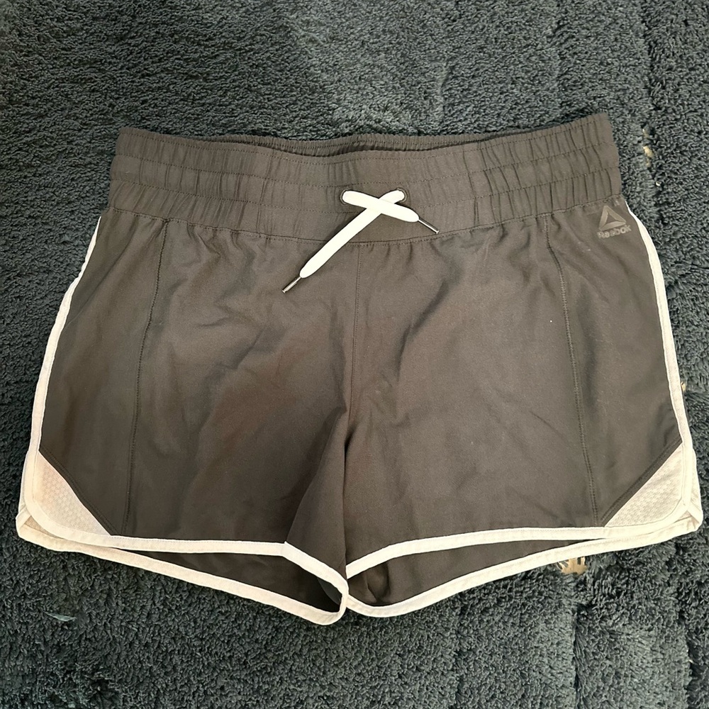Reebok Women’s XX-Large Athletic Running Shorts Black w/ White Trim